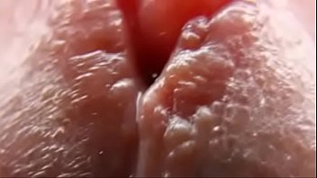 Extreme close big cumshot slow