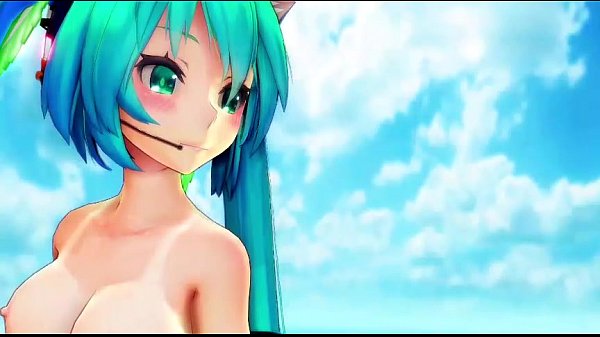 MMD Miku Dances With Anal Beads In Snatch [by ngboobs.com].